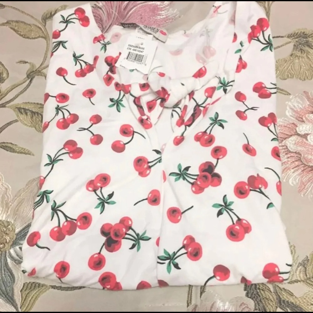 Bodysuit cherry morning kisses NY kawaii